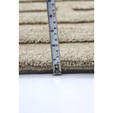 Outlet - Design Berber 100% Wol Vloerkleed - Effen Beige