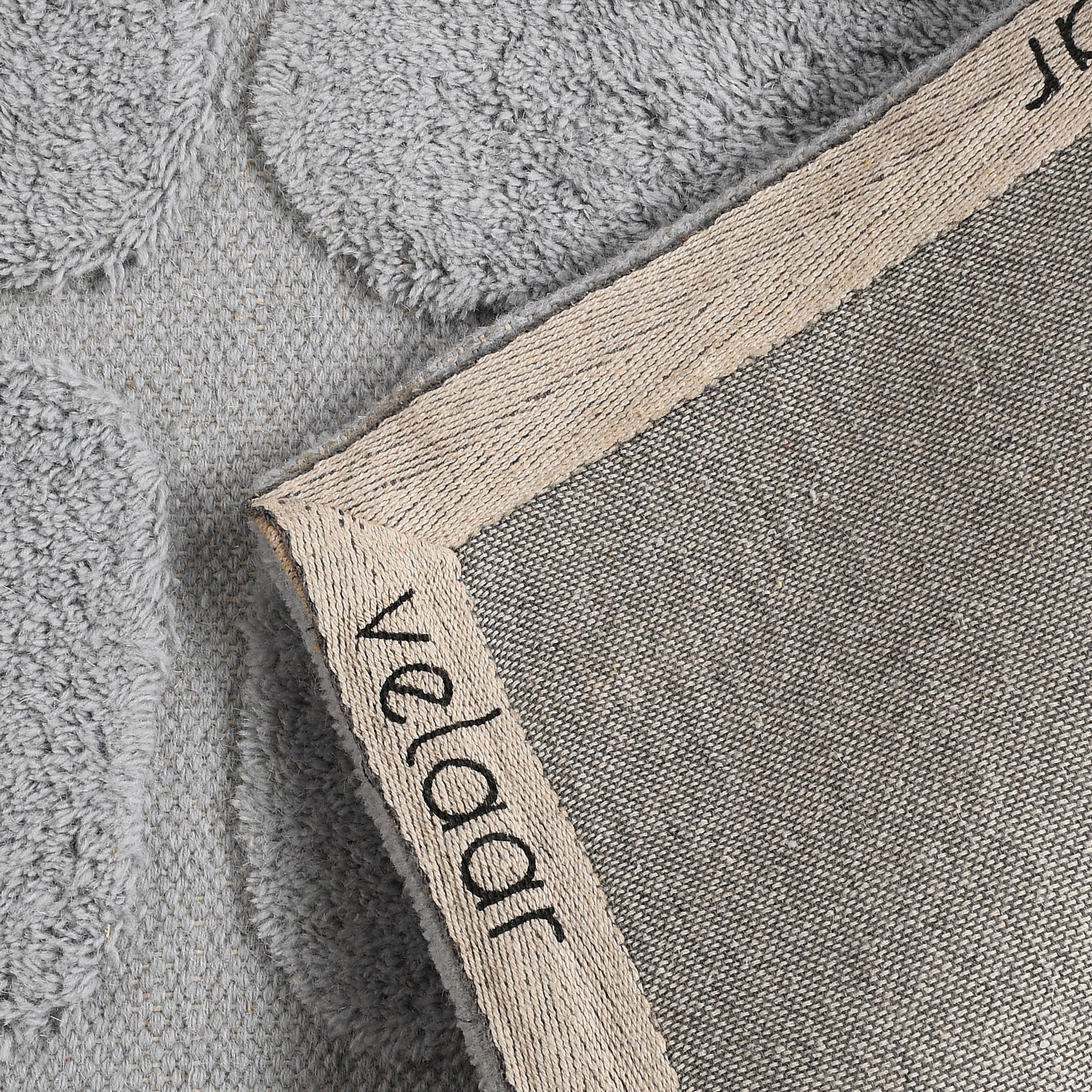 Outlet - 100% Wol Japandi Vloerkleed Bermuda - 100% Wol - Laagpolig Tapijt - Grijs