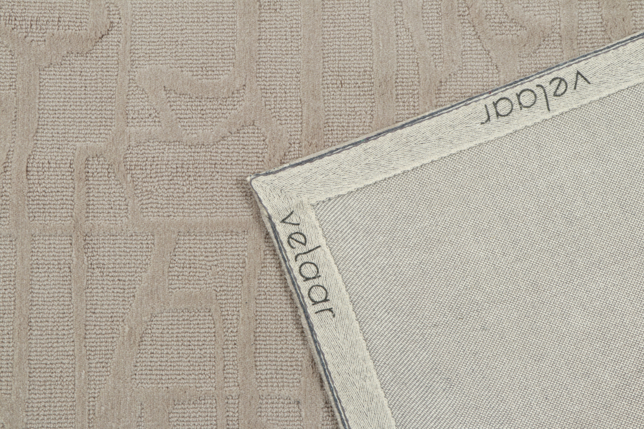 Outlet - Abstract Vloerkleed Celso - 100% Wol - Laagpolig - Beige