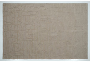 Outlet - Abstract Vloerkleed Celso - 100% Wol - Laagpolig - Beige