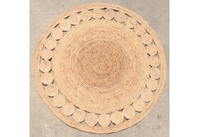 Vloerkleed Jaipur Jute - Rond Tapijt - 100% Jute - Natur