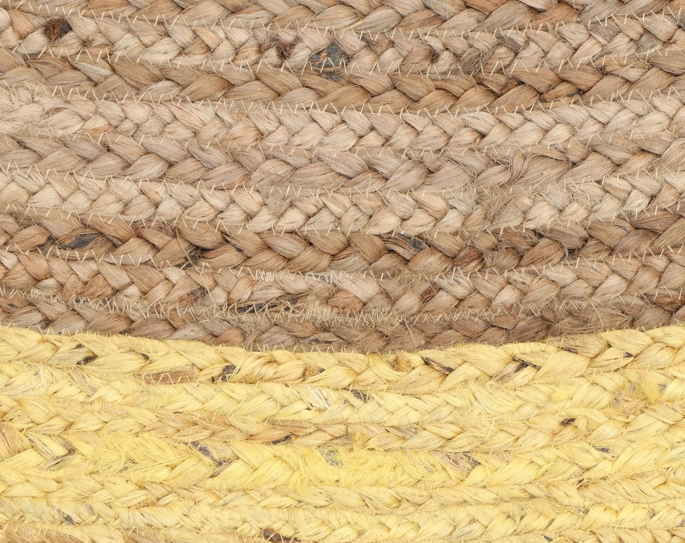Vloerkleed Jaipur Jute - Rond Tapijt - 100% Jute - Beige Geel
