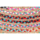 Vloerkleed Jaipur Multi Jute - Rond Tapijt - Jute & Katoen - Multikleur Beige