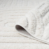 Vloerkleed Focus Japandi - Hoogpolig - Fluffy - Scandinavisch - Creme