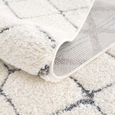 Vloerkleed Focus Madrid - Rond - Hoogpolig - Fluffy  - Scandinavisch - Creme