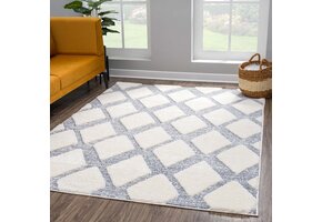 Vloerkleed Focus Celta - Hoogpolig - Fluffy  - Scandinavisch - Grijs Creme