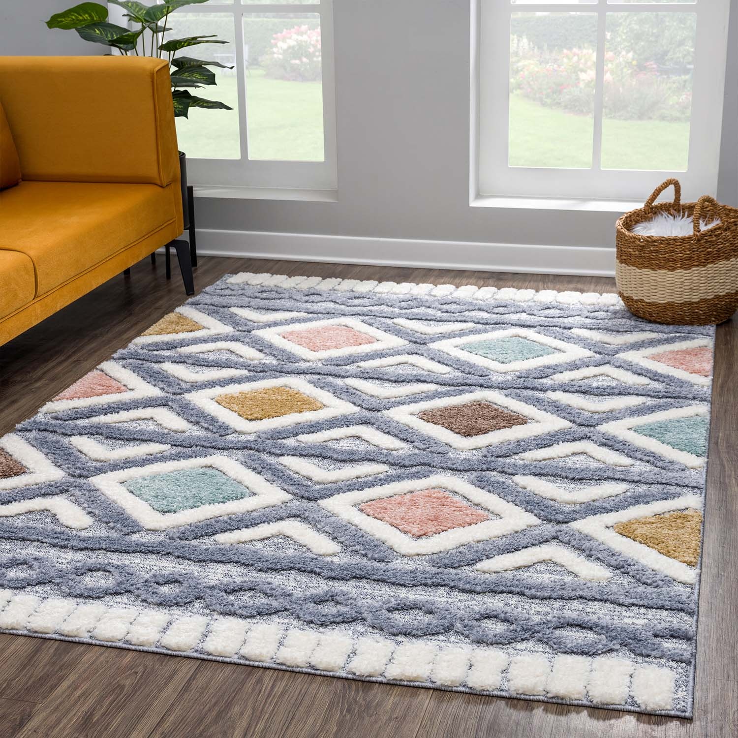 Vloerkleed Focus Celta - Hoogpolig - Fluffy  - Scandinavisch - Multikleur