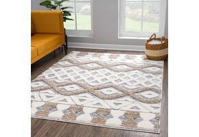 Vloerkleed Focus Basic - Hoogpolig - Fluffy  - Scandinavisch - Grijs Creme