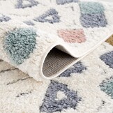 Vloerkleed Focus Anime - Hoogpolig - Fluffy  - Scandinavisch - Multikleur Creme