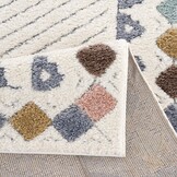 Vloerkleed Focus Anime - Hoogpolig - Fluffy  - Scandinavisch - Multikleur Creme