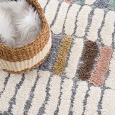 Vloerkleed Focus Patty - Rond - Hoogpolig - Fluffy  - Scandinavisch - Multikleur Creme