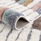 Vloerkleed Focus Patty - Rond - Hoogpolig - Fluffy  - Scandinavisch - Multikleur Creme