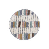 Vloerkleed Focus Patty - Rond - Hoogpolig - Fluffy  - Scandinavisch - Multikleur Creme