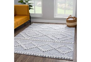 Vloerkleed Focus - Hoogpolig - Fluffy  - Scandinavisch - Grijs