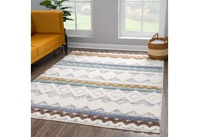 Vloerkleed Focus - Hoogpolig - Fluffy  - Scandinavisch - Multi