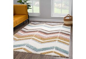 Vloerkleed Focus Molly - Hoogpolig - Fluffy  - Scandinavisch - Multi