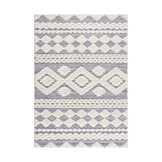 Vloerkleed Focus Style - Hoogpolig - Fluffy  - Scandinavisch - Grijs Creme