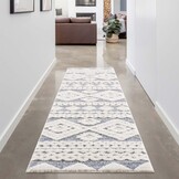 Vloerkleed Focus Style - Hoogpolig - Fluffy  - Scandinavisch - Grijs Creme