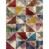 Picasso Rond Vintage Abstract Vloerkleed Multi