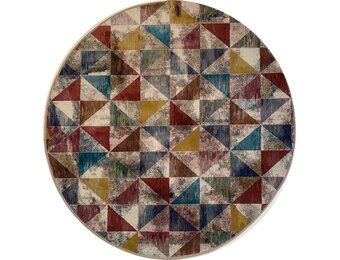 Tapijtenloods Picasso Sahra Vintage Rond Vloerkleed Multi Laagpolig