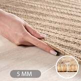 Timber Buitenkleed – Indoor & Outdoor, Jute-Look Vloerkleed, Weerbestendig, Tuin, Balkonkleed - Bruin