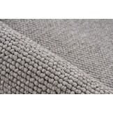 Tunis Soft - Berberlook Vloerkleed - Laagpolig, Uni Effen, 100% Polyester, Soft Touch, Handgeknoopte Franjes - Zilver