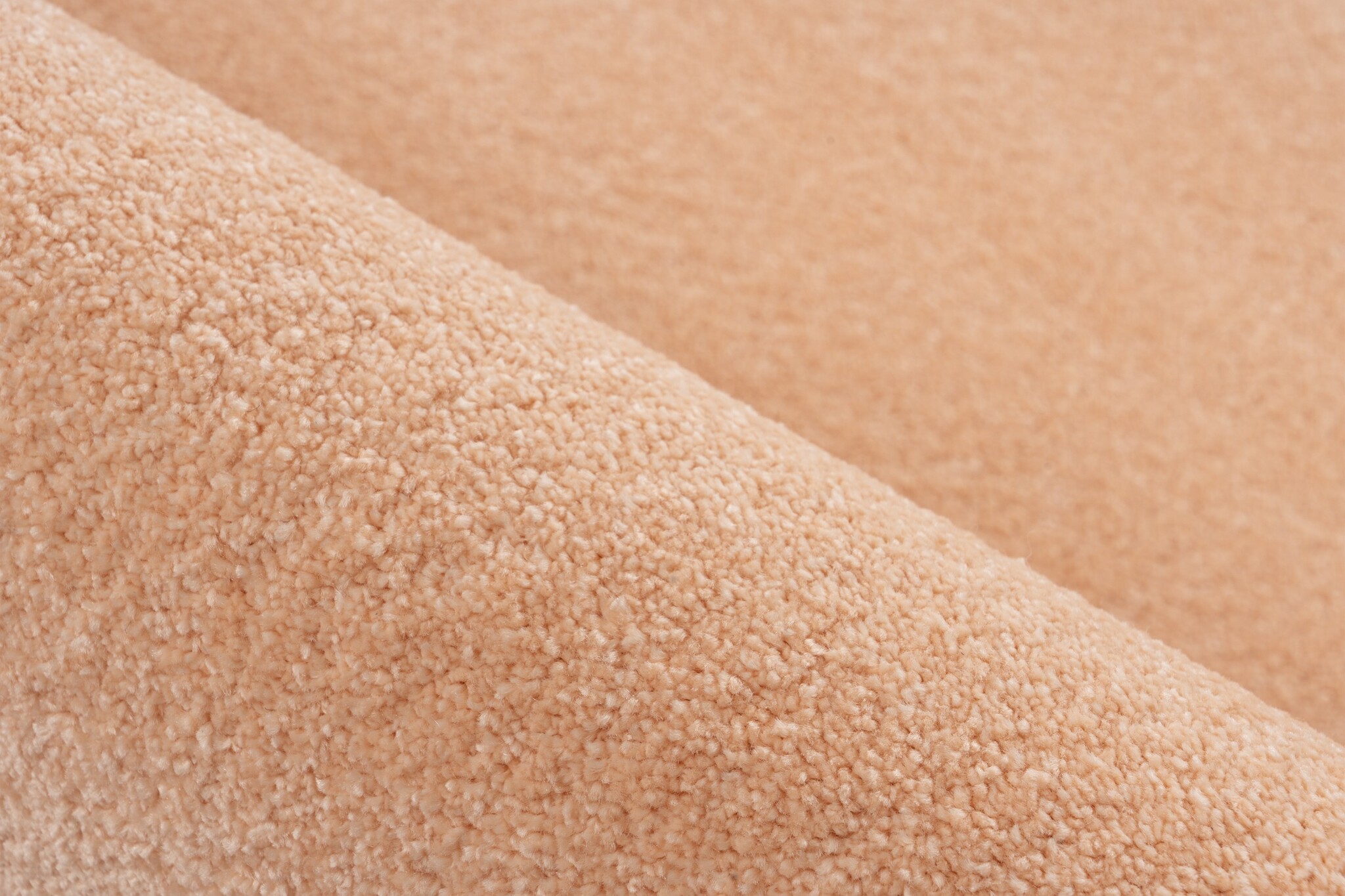 Trendy Home Uni - Modern Vloerkleed - Effen, Laagpolig, Velours, Hoge dichtheid, Soft Touch - Perzik Oranje