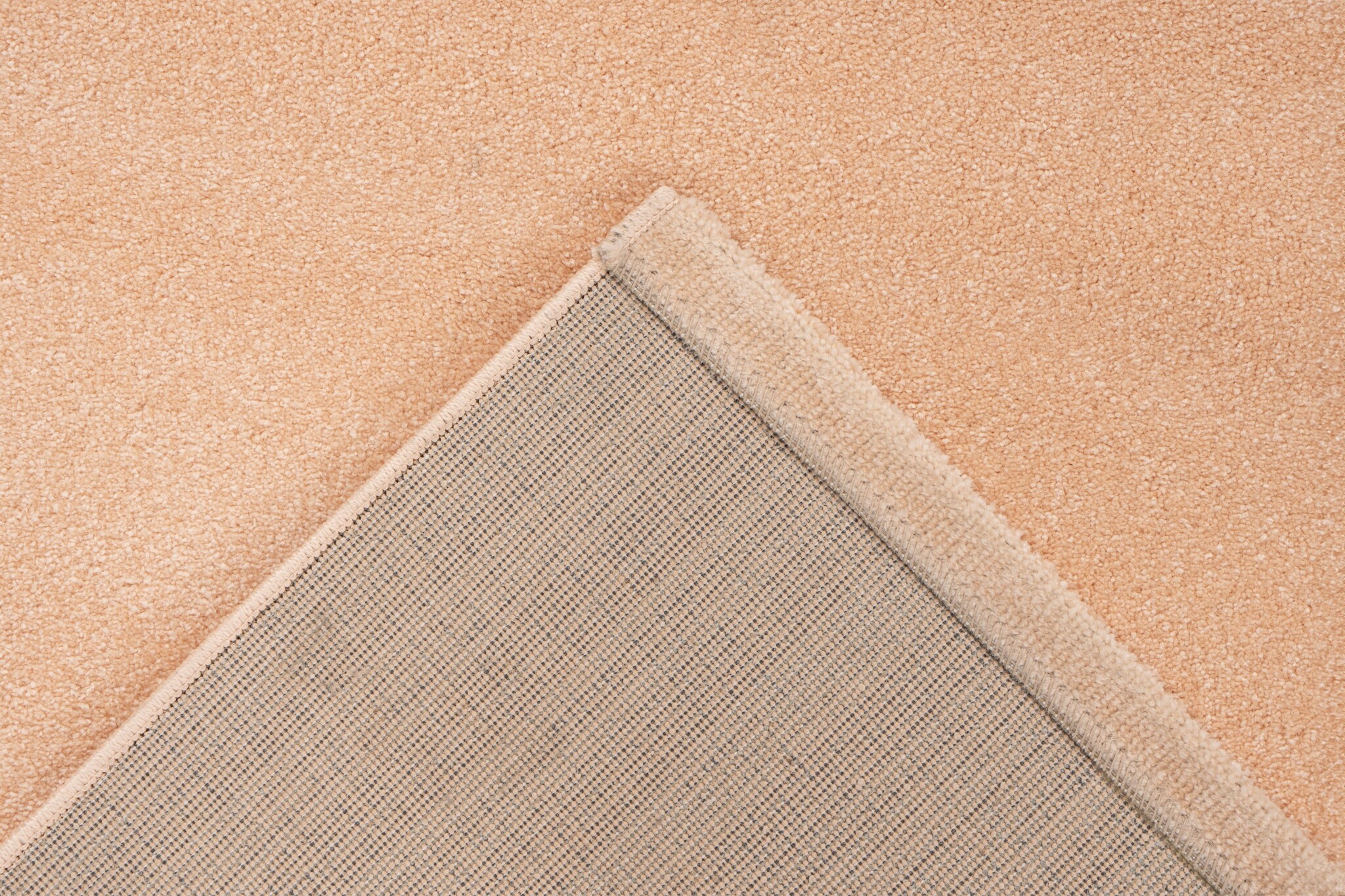 Trendy Home Uni - Modern Vloerkleed - Effen, Laagpolig, Velours, Hoge dichtheid, Soft Touch - Perzik Oranje