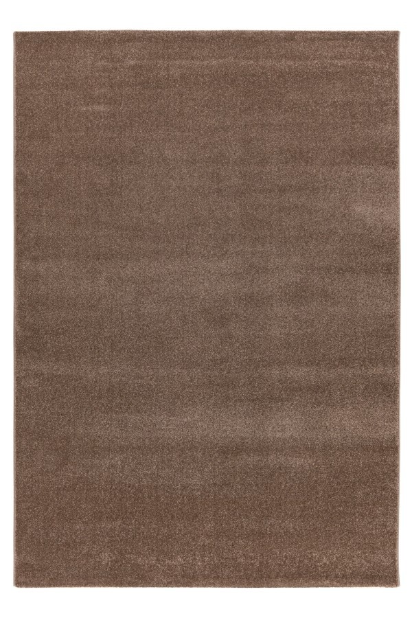 Trendy Home Uni - Modern Vloerkleed - Effen, Laagpolig, Velours, Hoge dichtheid, Soft Touch - Bruin