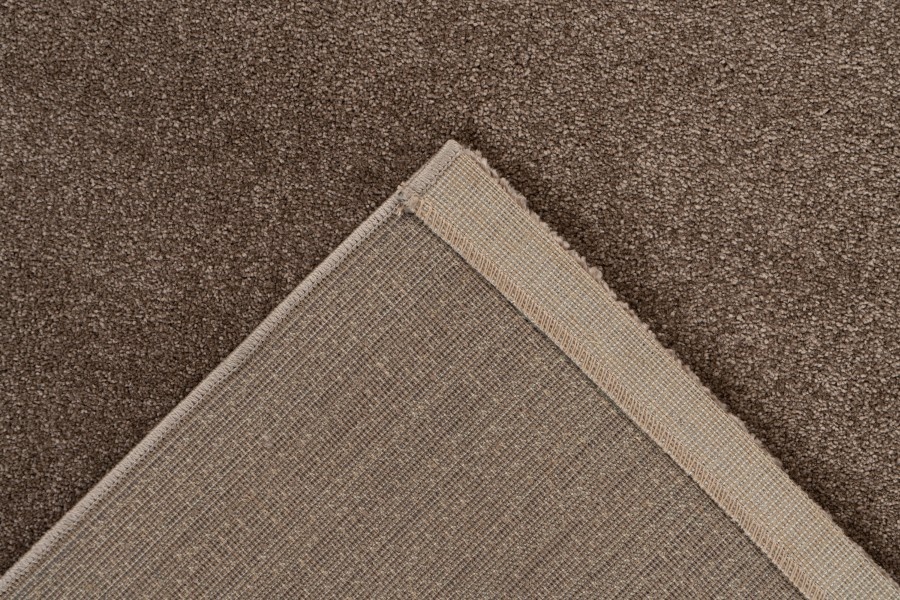 Trendy Home Uni - Modern Vloerkleed - Effen, Laagpolig, Velours, Hoge dichtheid, Soft Touch - Bruin