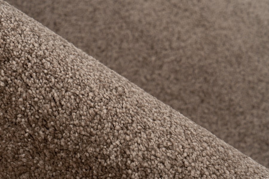 Trendy Home Uni - Modern Vloerkleed - Effen, Laagpolig, Velours, Hoge dichtheid, Soft Touch - Bruin
