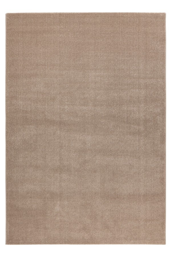 Trendy Home Uni - Modern Vloerkleed - Effen, Laagpolig, Velours, Hoge dichtheid, Soft Touch - Beige