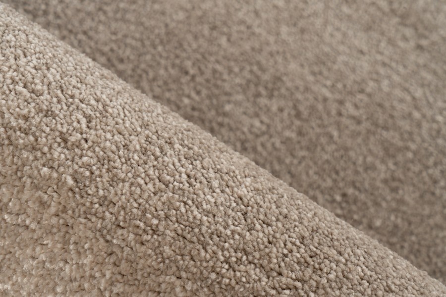 Trendy Home Uni - Modern Vloerkleed - Effen, Laagpolig, Velours, Hoge dichtheid, Soft Touch - Beige