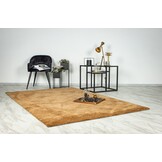Comfy Soft - Luxe Effen Vloerkleed - Laagpolig - 100% Polyester, Katoenen Rug, Soft Touch - Camel Terra