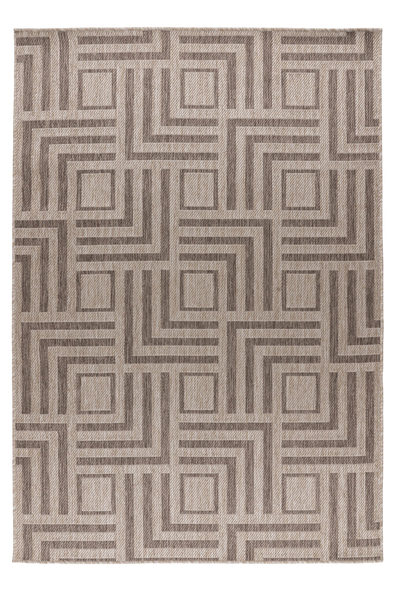 Casa Milano - Buitenkleed – Indoor & Outdoor, Sisal-Look Vloerkleed, Weerbestendig, Tuin, Balkonkleed - Taupe