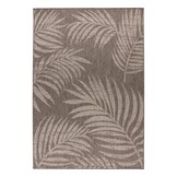 Casa Floral - Buitenkleed – Indoor & Outdoor, Sisal-Look Vloerkleed, Weerbestendig, Tuin, Balkonkleed - Taupe