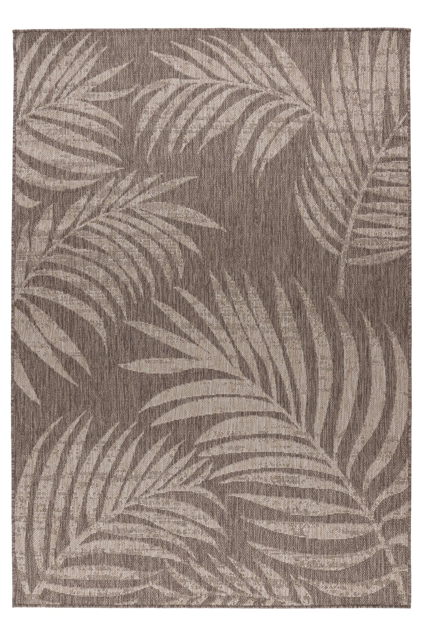 Casa Floral - Buitenkleed – Indoor & Outdoor, Sisal-Look Vloerkleed, Weerbestendig, Tuin, Balkonkleed - Taupe