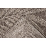 Casa Floral - Buitenkleed – Indoor & Outdoor, Sisal-Look Vloerkleed, Weerbestendig, Tuin, Balkonkleed - Taupe
