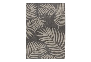 Casa Floral - Buitenkleed – Indoor & Outdoor, Sisal-Look Vloerkleed, Weerbestendig, Tuin, Balkonkleed - Grijs