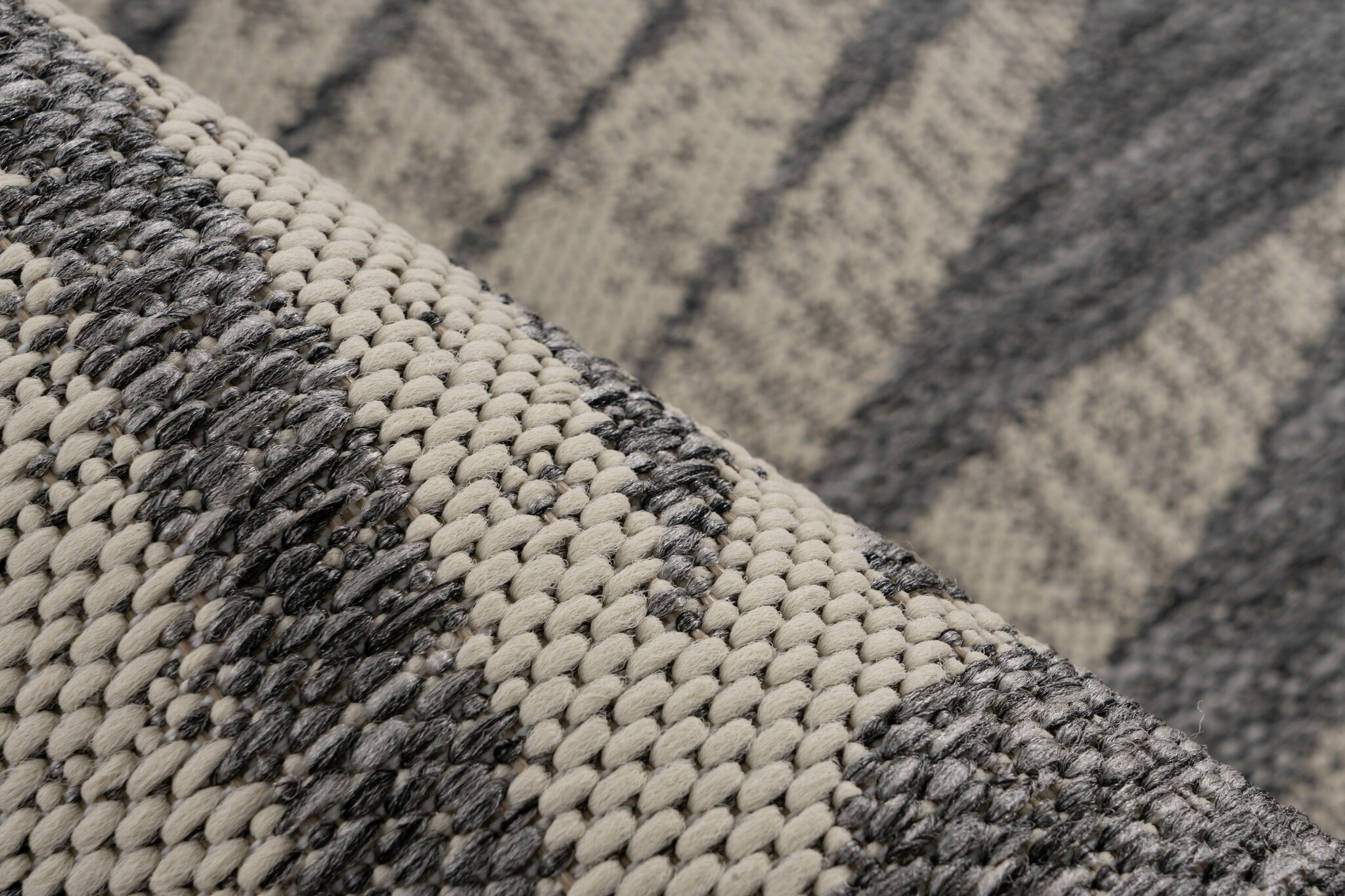 Casa Floral Sisal-Look Buitenkleed Grijs