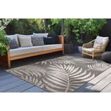 Casa Floral Sisal-Look Buitenkleed Grijs