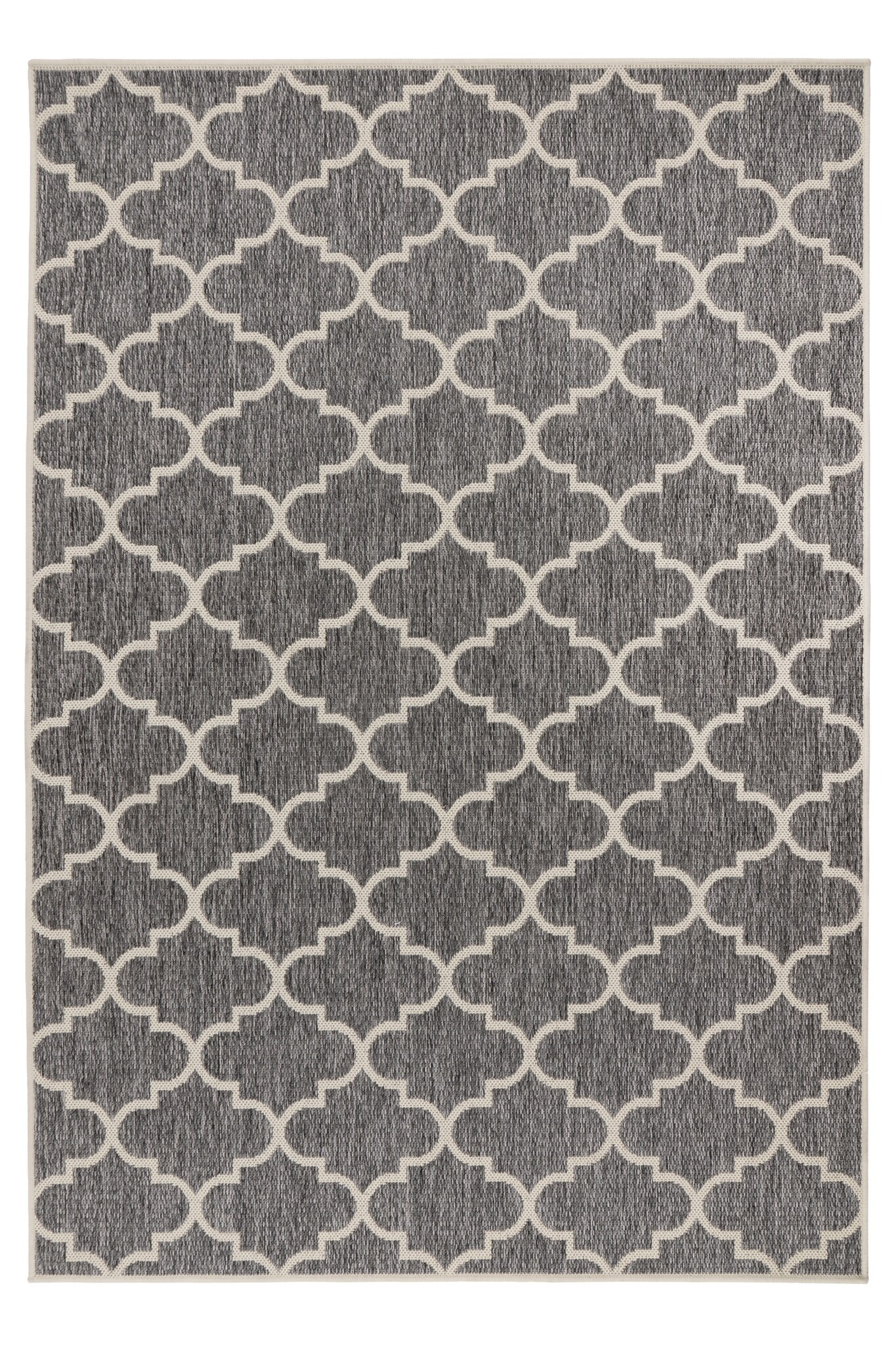 Casa Oriental - Buitenkleed – Indoor & Outdoor, Sisal-Look Vloerkleed, Weerbestendig, Tuin, Balkonkleed - Grijs