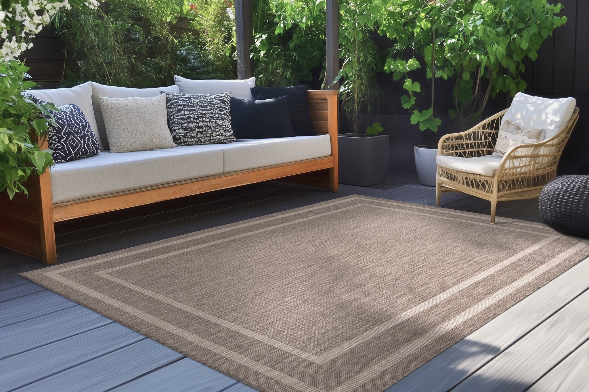 Casa Home Sisal-Look Buitenkleed Taupe