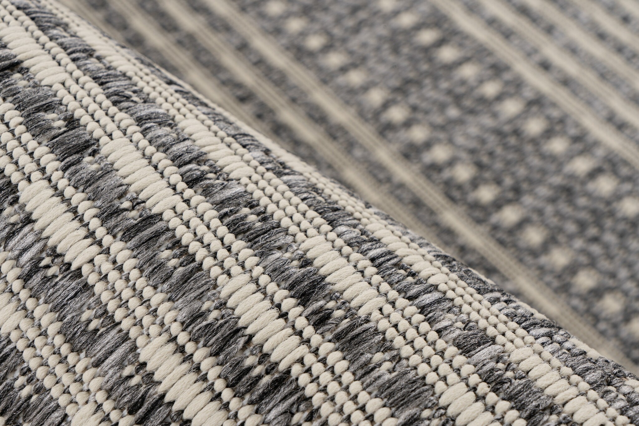 Casa Sisal-Look Buitenkleed Grijs