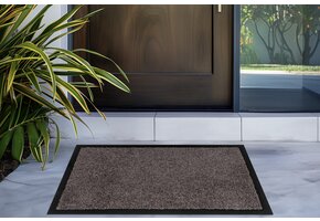 Droogloopmat Amsterdam - Deurmat Binnen – 100% Polyamide, Sterk & Duurzaam - Grijs