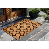 Kokosmat Porto – Deurmat Buiten - 100% Kokosvezel, Natuurlijk & Slijtvast, Stevige PVC Rug - Natuur