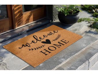 Kokosmat Porto – Deurmat Buiten - 100% Kokosvezel, Natuurlijk & Slijtvast, Stevige PVC Rug - Natuur