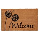 Kokosmat Porto – Deurmat Buiten - 100% Kokosvezel, Natuurlijk & Slijtvast, Stevige PVC Rug - Natuur