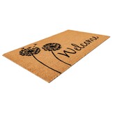 Kokosmat Porto – Deurmat Buiten - 100% Kokosvezel, Natuurlijk & Slijtvast, Stevige PVC Rug - Natuur