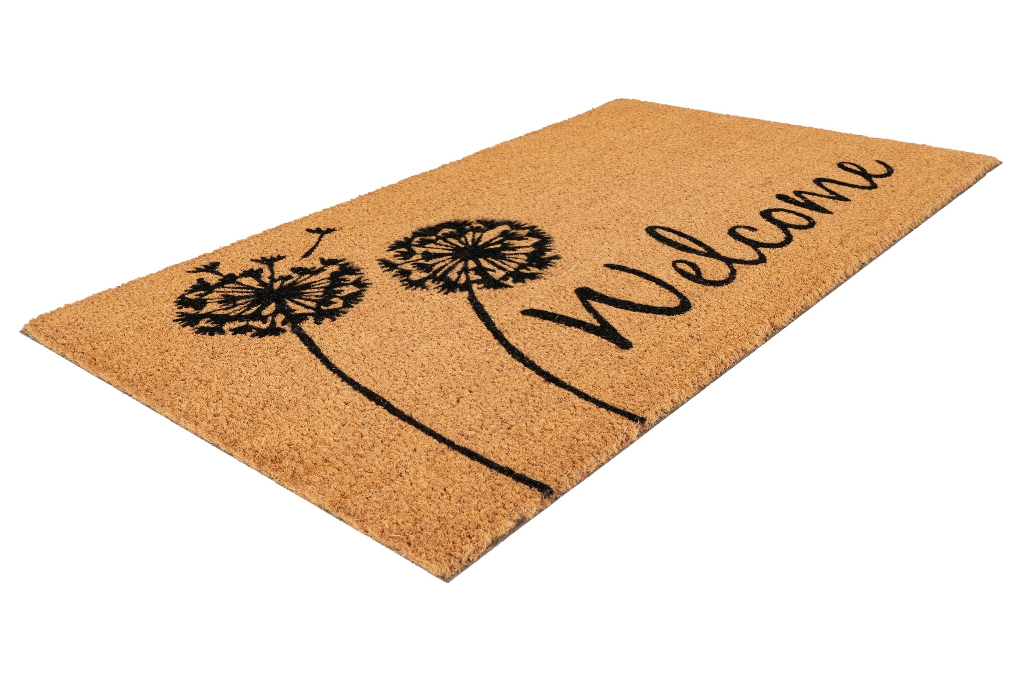 Kokosmat Porto – Deurmat Buiten - 100% Kokosvezel, Natuurlijk & Slijtvast, Stevige PVC Rug - Natuur